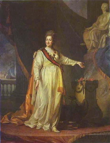 Dmitry Levitzky Catherine II as Legislator in the Temple of the Goddess of Justice Germany oil painting art